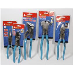 SET OF 6 SEALED PRO-GRADE PLIERS