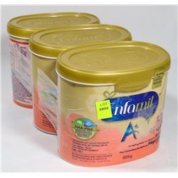 3 TUBS OF ENFAMIL FORMULA MIX