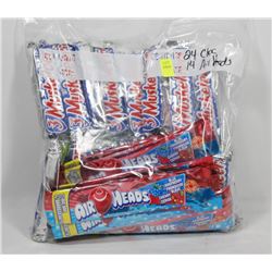 BAG OF 24 3 MUSKETEER BARS AND 14 AIR HEADS