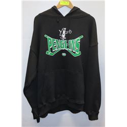 NEW SIZE LARGE PENGUINS BLACK HOODIE