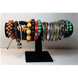 14)  LOT OF ASSORTED BRACELETS