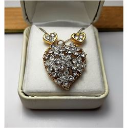 5)  GOLD TONE & AUSTRIAN CRYSTAL