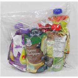 BAG OF 9 ASSORTED BABY FOOD