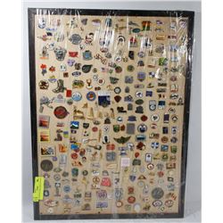VINTAGE X-LARGE DISPLAY OF PINS