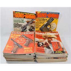 BOX OF VINTAGE GUNS AND AMMO MAGAZINES