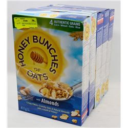 LOT OF 5 HONEY BUNCHES OF OATS WITH ALMONDS