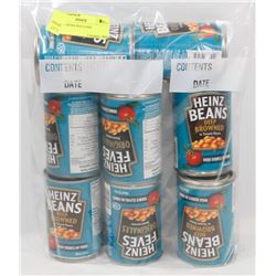 BAG OF HEINZ BEAN CANS