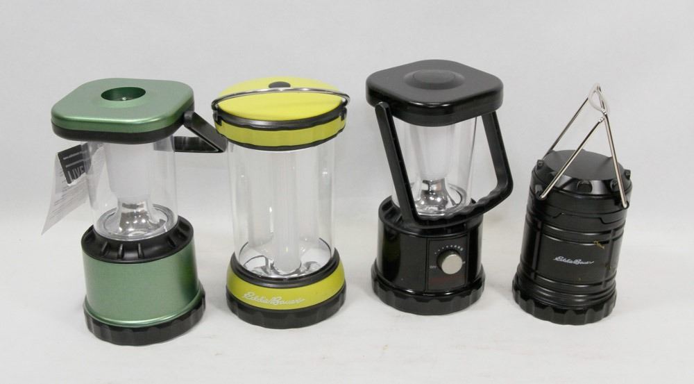 LOT OF 4 EDDIE BAUER 100 LUMEN CAMP LANTERNS - Kastner Auctions
