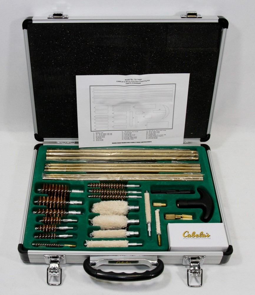 NEW CABELAS ALL IN ONE GUN CLEANING KIT.