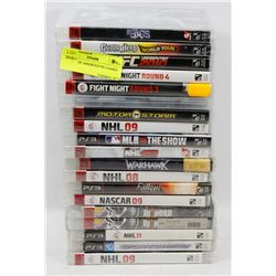 BUNDLE OF ASSORTED PS3 GAMES