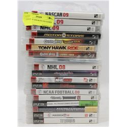 BUNDLE OF ASSORTED PS3 GAMES