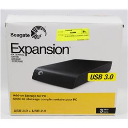 NEW 3TB SEAGATE EXTERNAL HARD DRIVE.