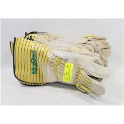 8 PAIRS OF NEW GANDER LEATHER CONSTRUCTION