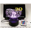 Image 1 : NEW 3D VISUAL RGB NIGHT LIGHT WITH REMOTE