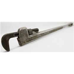 RIDGID 36” ALUMINUM PIPE WRENCH.