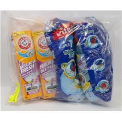 BAG OF VILEDA REPLACEMENT MOP HEADS AND CARPET