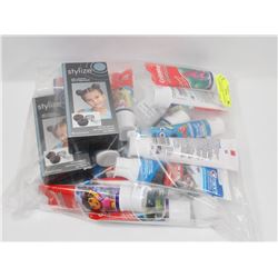 LARGE BAG OF KIDS TOOTHPASTE AND HAIR BUN KITS