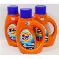 LOT OF 3 BOTTLES OF TIDE COLDWATER LAUNDRY