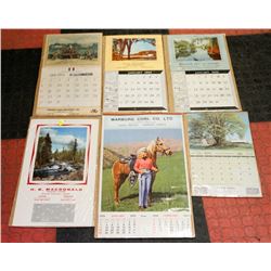 BUNDLE OF VINTAGE CALENDARS