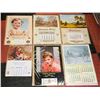 Image 1 : BUNDLE OF VINTAGE CALENDARS