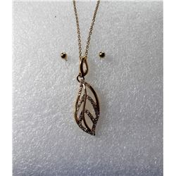 3)  GOLD TONE CRYSTAL EMBELLISHED LEAF