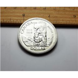 9) SILVER 1958 CANADIAN SILVER