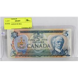 1979 CANADIAN $5 BILL