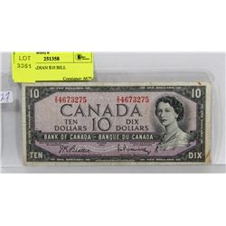 1954 CANADIAN $10 BILL