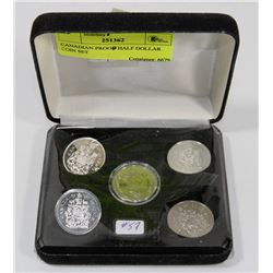CANADIAN PROOF HALF DOLLAR COIN SET