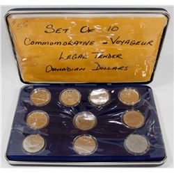 SET OF 10 COMMEMORATIVE AND VOYAGUER CANADIAN