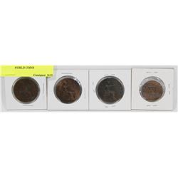 LOT OF 4 WORLD COINS