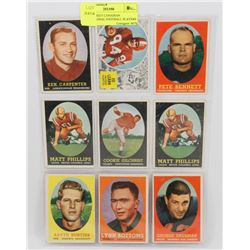 STOCK SHEET CANADIAN PROFESSIONAL FOOTBALL PLAYERS