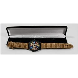 LARGE FACE BAMBOO WATCH