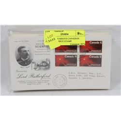 LOT OF 25  VARIOUS CANADIAN FIRST DAY ISSUE STAMP