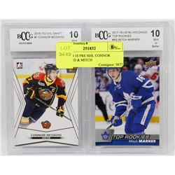 GRADED 10 PRE NHL CONNOR MCDAVID & MITCH