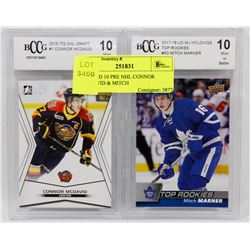 GRADED 10 PRE NHL CONNOR MCDAVID & MITCH