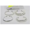 Image 1 : NEW 4 PIECE SILVER PLATED  BRACELETS,