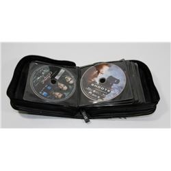 DVD WALLET OF APPROXIMATELY 20 BLUE RAY MOVIES