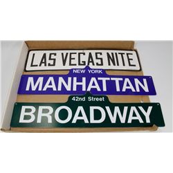 REPLICA FAMOUS STREET SIGNS.