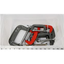 LOT OF C-CLAMPS.