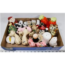 VINTAGE SALT AND PEPPER COLLECTION.