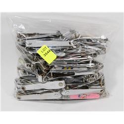 BAG OF ASSORTED NAIL CLIPPERS