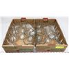 Image 1 : TWO FLATS OF MATCHING DRINKING GLASSES
