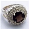 Image 1 : 3) STERLING SILVER MULTI STONE RING SIZE 7