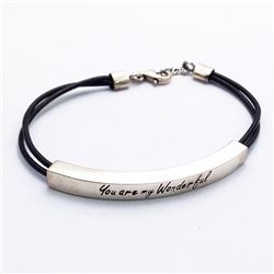 6) STERLING SILVER BRACELET