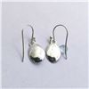 Image 2 : 10) STERLING SILVER BLUE TOPAZ EARRINGS