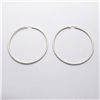 Image 1 : 15) STERLING SILVER HOOP EARRINGS