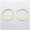 Image 1 : 16) STERLING SILVER GOLD PLATED HOOP EARRINGS