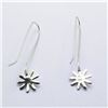 Image 2 : 21) STERLING SILVER 2 TONE DANGLING EARRINGS