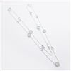 Image 1 : 26) STERLING SILVER MULTI STONE NECKLACE